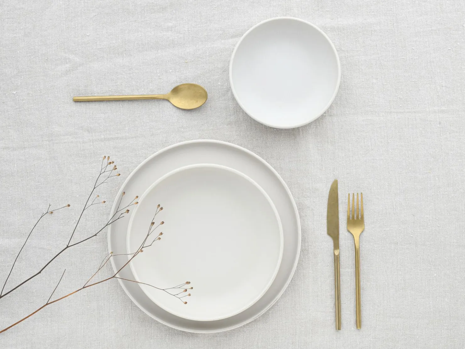 Creatable Geschirrset|Teller|Uno - Tellerset 12-tlg - Offwhite