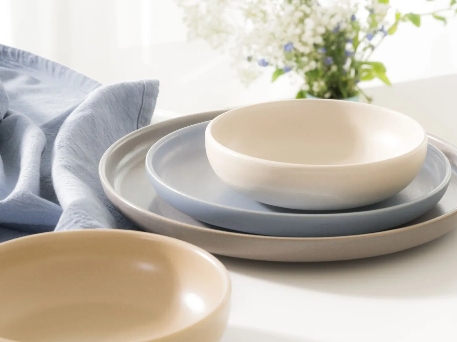 Creatable Geschirrset|Teller|Uno - Tellerset 12-tlg - Offwhite