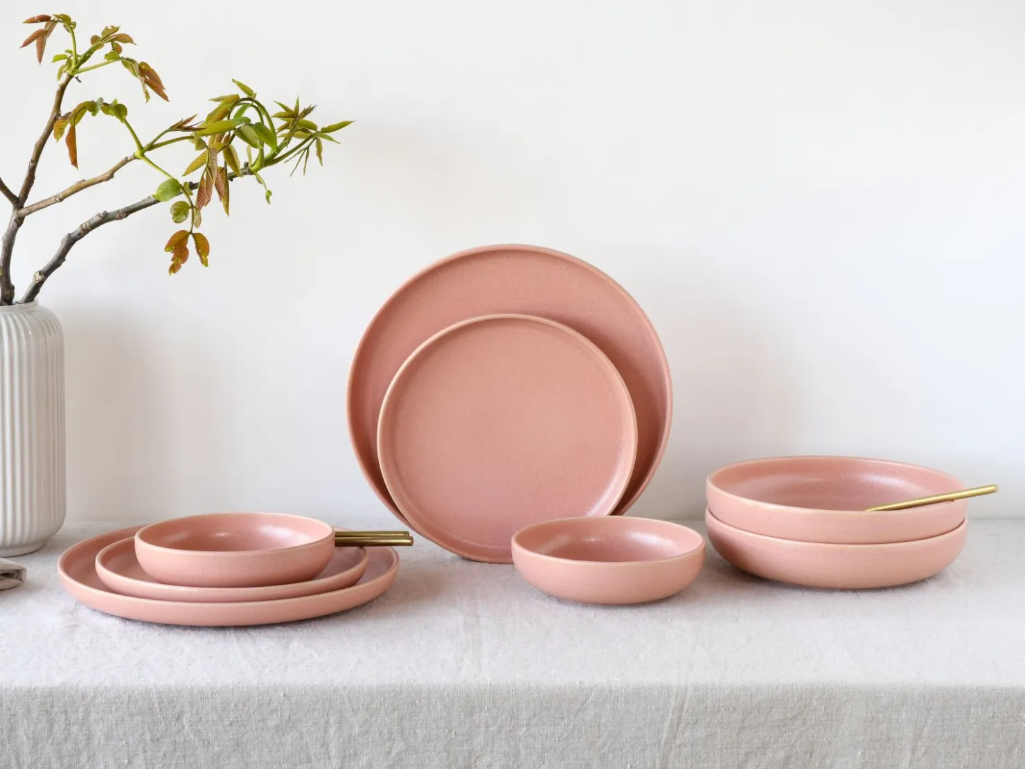 Creatable Geschirrset|Teller|Uno - Tellerset 8-tlg - Rusty Rose