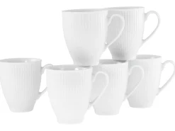 Creatable Becher & Tassen|Geschirrset|Valencia - Becherset 6-tlg, Valencia - Kaffeebecher 6-tlg - Weiss