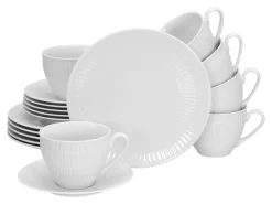 Creatable Geschirrset|Valencia - Kaffeeservice 18-tlg - Weiss