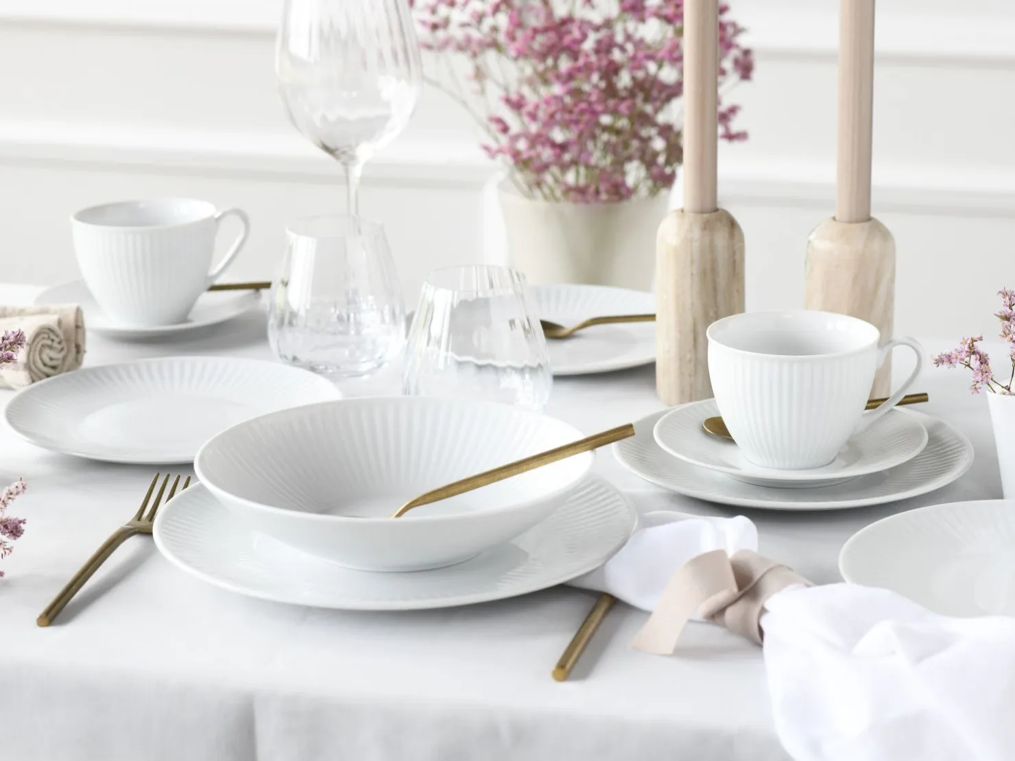 Creatable Geschirrset|Valencia - Kombiservice 30-tlg - Weiss