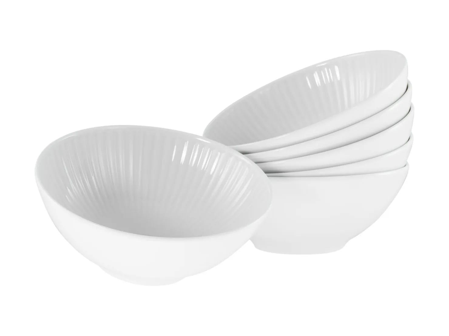 Creatable Bowls & Schüsseln|Geschirrset|Valencia - Mehrzweckschalen 6-tlg, Valencia - Mehrzweckschale 6-tlg - Weiss