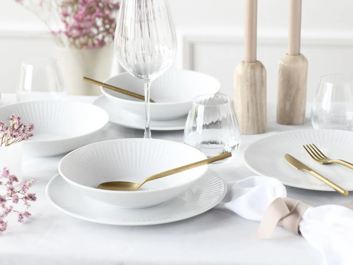Creatable Geschirrset|Teller|Valencia - Tellerset 18-tlg - Weiss