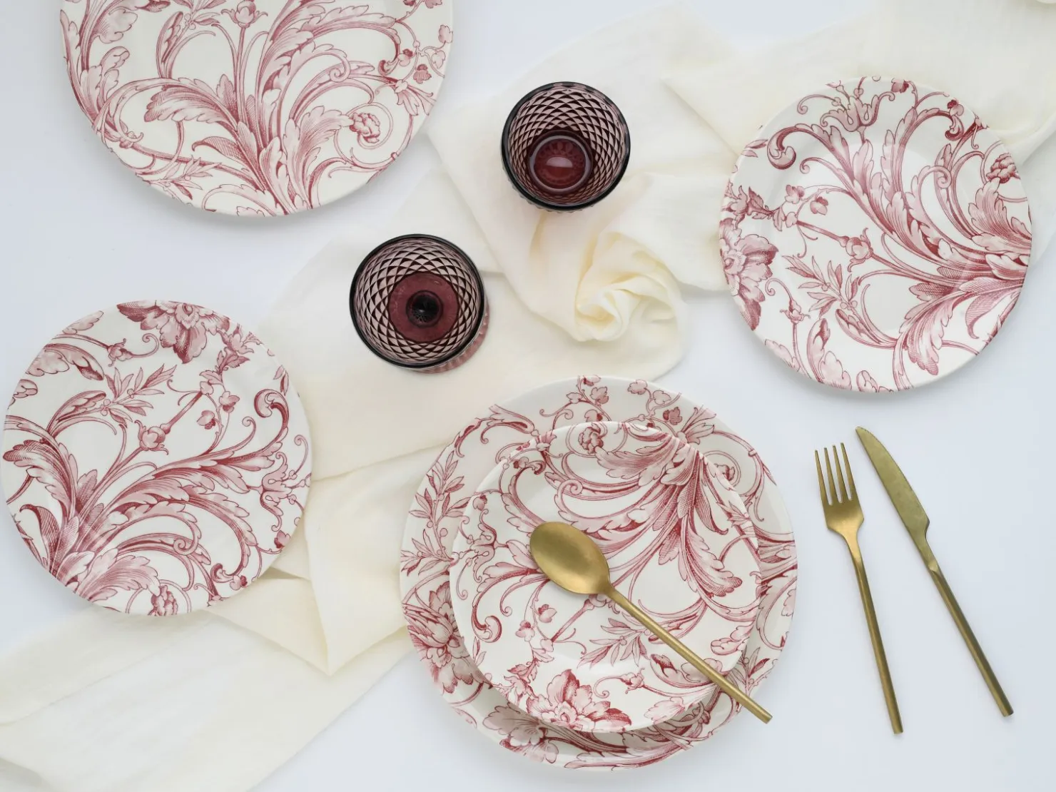 Creatable Geschirrset|Venecia - Tellerset 18-tlg - Pink