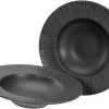 Creatable Pizza & Pasta|Geschirrset|Vesuvio - Pastateller 2-tlg - Schwarz