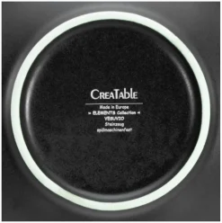 Creatable Pizza & Pasta|Geschirrset|Vesuvio - Pastateller 2-tlg - Schwarz