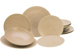 Creatable Geschirrset|Teller|Vesuvio - Tellerset 12-tlg - Schwarz