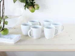 Creatable Becher & Tassen|Geschirrset|Victoria - Kaffeebecher 6-tlg - Weiss