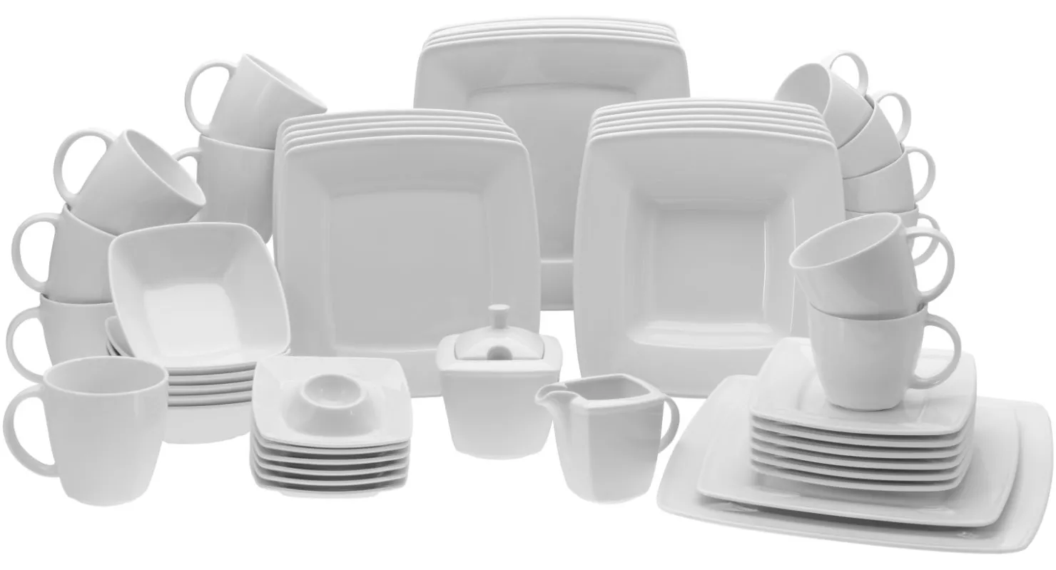 Creatable Geschirrset|Victoria - Kombiservice 50-tlg - Weiss