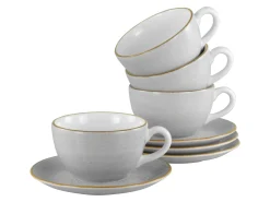 Creatable Geschirrset|Vintage Nature - Cappuccino Set 8-tlg - bunt