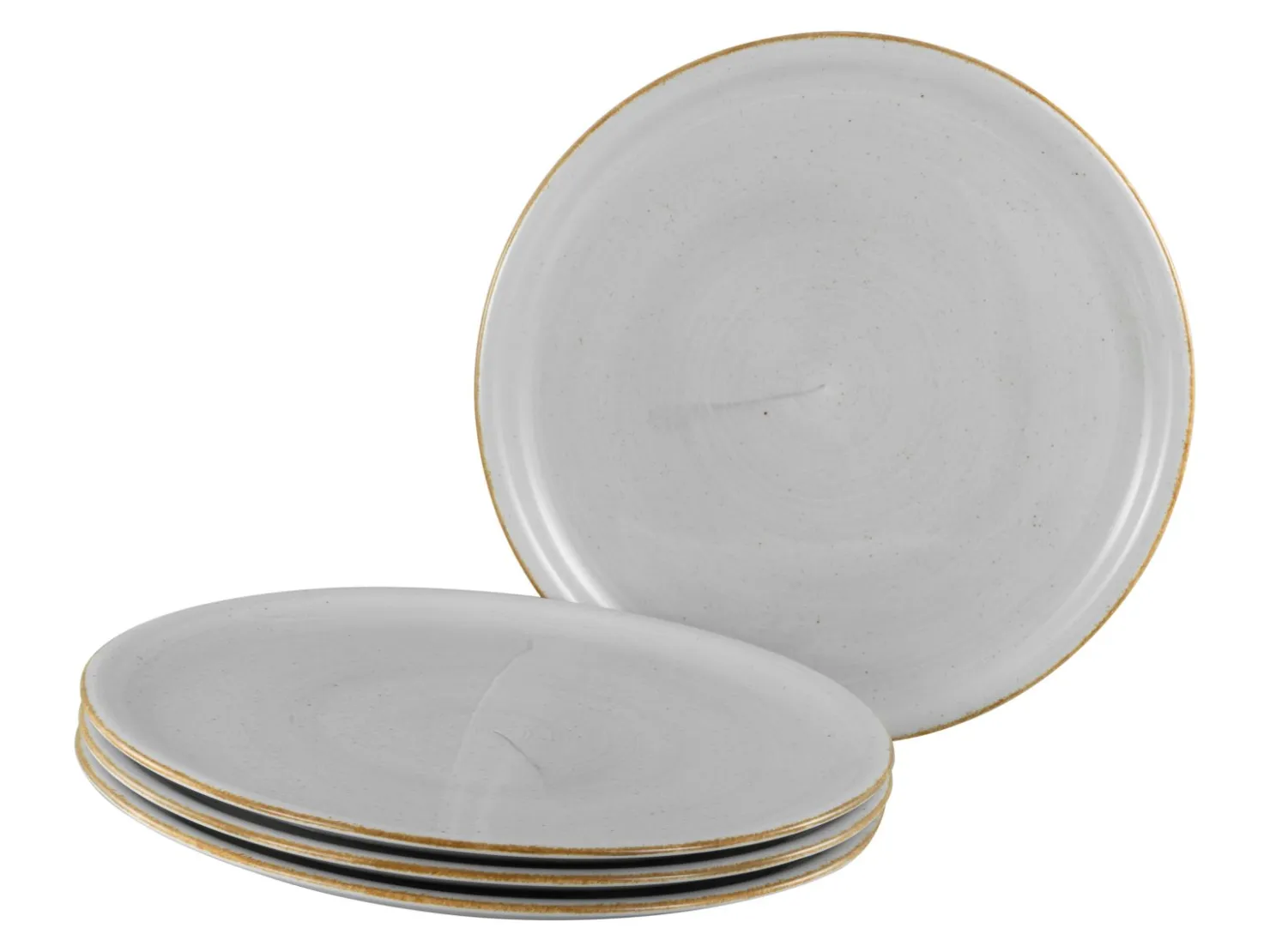 Creatable Pizza & Pasta|Geschirrset|Vintage Nature - Pizzateller 4-tlg - Weiss