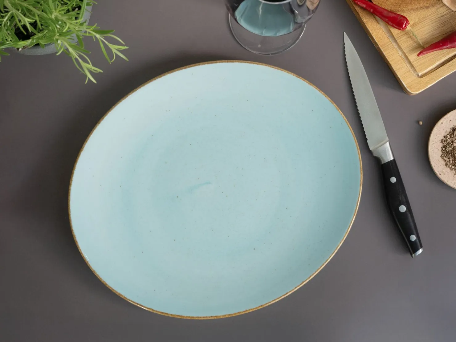 Creatable Geschirrset|Teller|Vintage Nature - Tellerset 4-tlg, Vintage Nature - Steak Set 8-tlg - bunt
