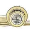Creatable Geschirrset|Teller|Windmühle - Kombiservice 18-tlg - Gelb