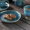 Creatable Geschirrset|Teller|Yuki - Brotteller 4-tlg - Grün-blau